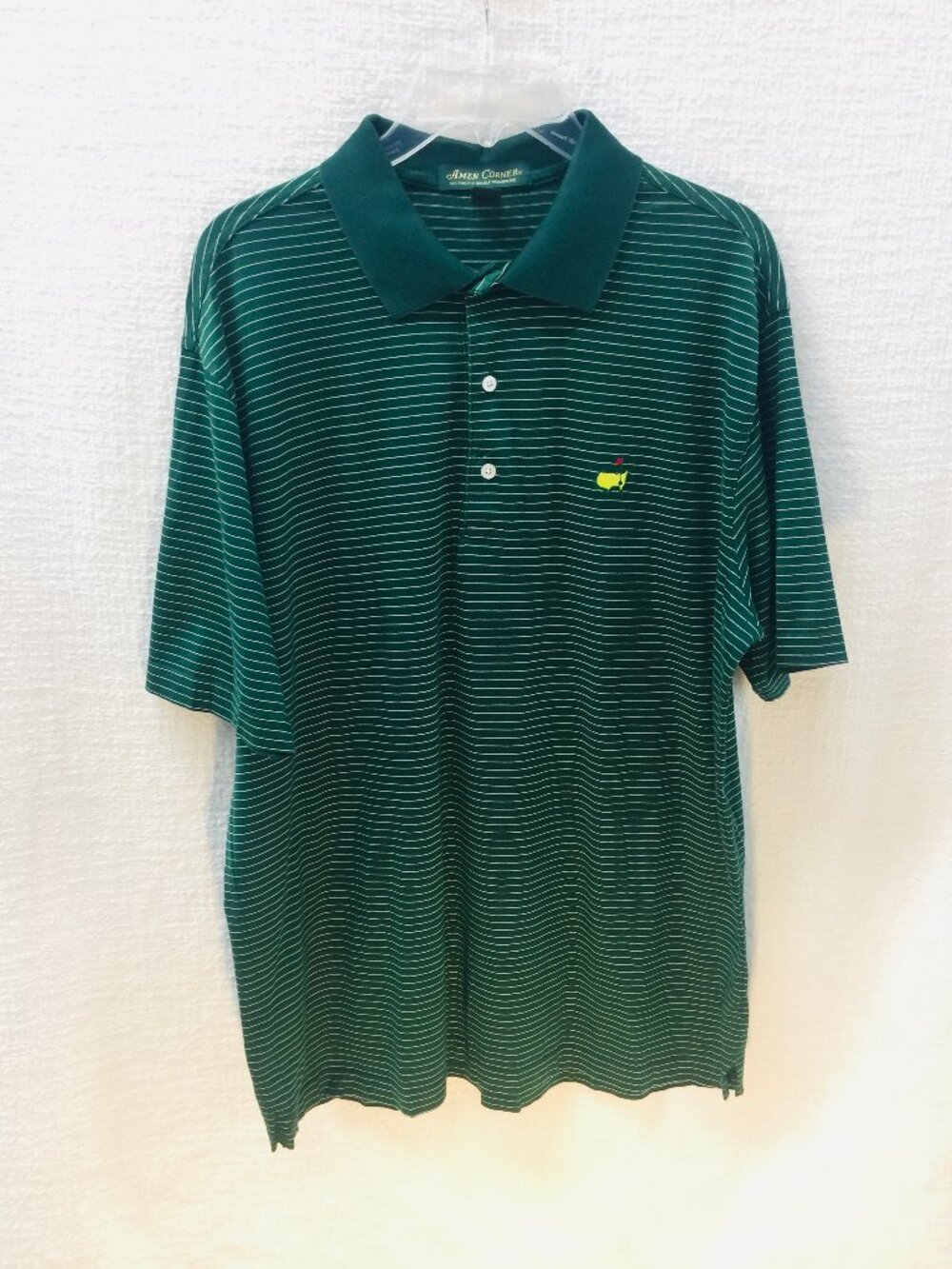 Amen Corner Masters Pima Cotton Polo Golf Shirt, Size Large